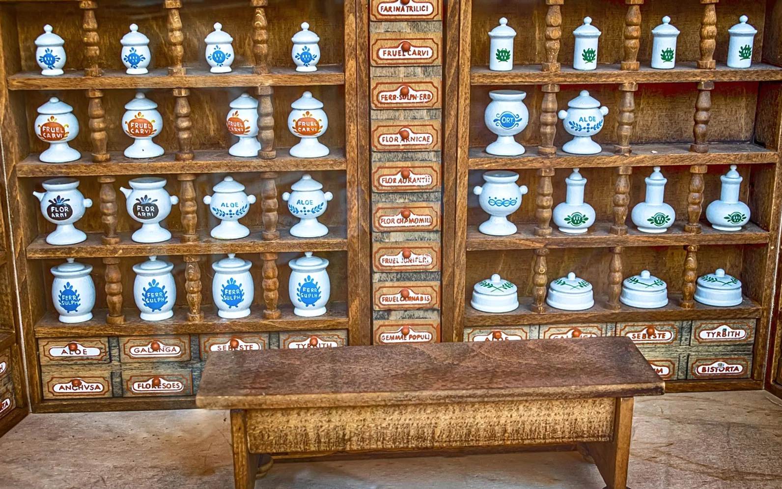 Pharmacy, miniature and decoration